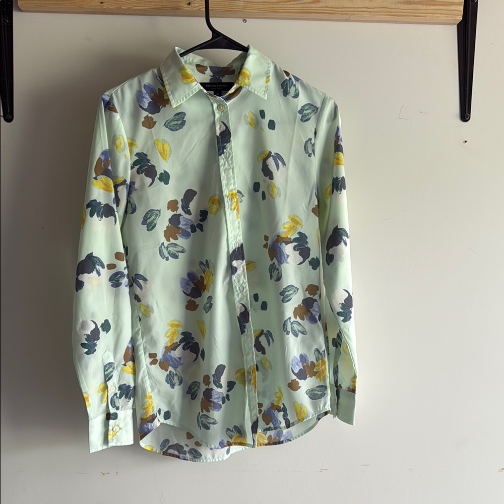 Floral Print Men's Shirt